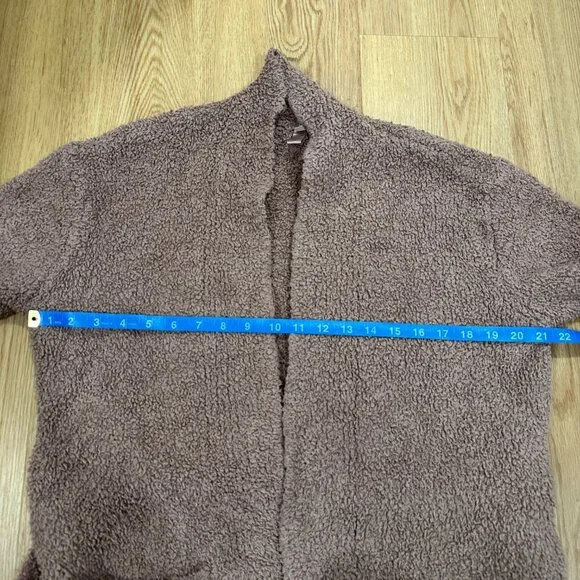 SKIMS Tan Brown Cozy Knit Boucle Short Robe with Belt Size Small/Medium